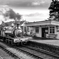 Buy canvas prints of Weybourne Station Norfolk Black and White   by Jim Key