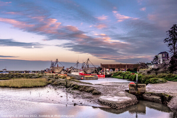 Brancaster Staithe Sunset Norfolk  Picture Board by Jim Key