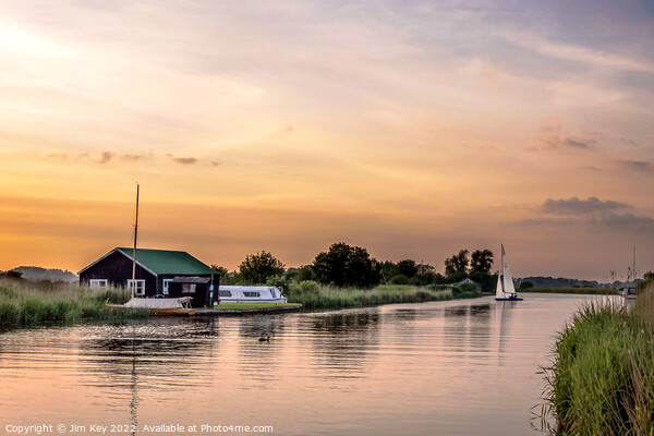 Norfolk Broads River Thurne  Picture Board by Jim Key