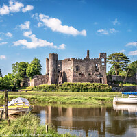 Buy canvas prints of Laugharne Castle Wales by Jim Key