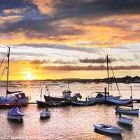 Buy canvas prints of Sunrise Wells Harbour Norfolk  by Jim Key