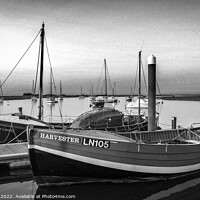 Buy canvas prints of A Whelker and a Lifeboat Wells Harbour Norfolk   by Jim Key