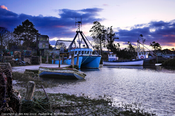 Blue Hour Magic in Brancaster Staithe Picture Board by Jim Key