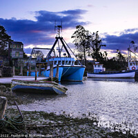 Buy canvas prints of Blue Hour Magic in Brancaster Staithe by Jim Key