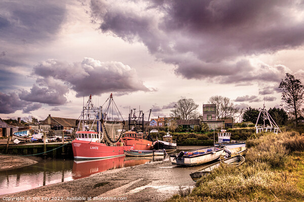 Brancaster Staithe a Stunning Harbour Picture Board by Jim Key