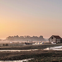 Buy canvas prints of Thornham Staithe Norfolk Sunrise by Jim Key