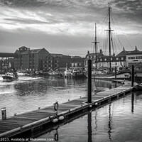 Buy canvas prints of Wells next the Sea Norfolk Black and White  by Jim Key
