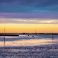 Buy canvas prints of Blakeney Point Norfolk Still Quiet Sunset   by Jim Key