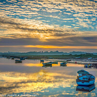 Buy canvas prints of Winter Sunrise at Morston Quay  by Jim Key
