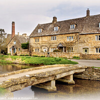 Buy canvas prints of Lower Slaughter The Cotswolds  by Jim Key