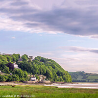 Buy canvas prints of Laugharne Wales Panorama  by Jim Key
