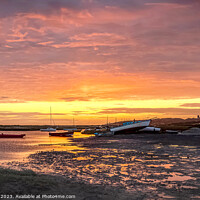 Buy canvas prints of Morston Quay Sunrise Norfolk  by Jim Key