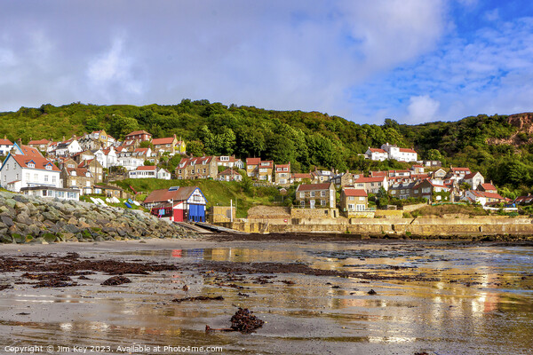 Runswick Bay Yorkshire  Picture Board by Jim Key