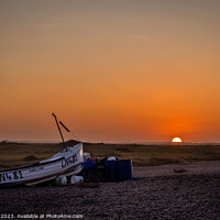 Buy canvas prints of Sunset Cley Beach Norfolk  by Jim Key