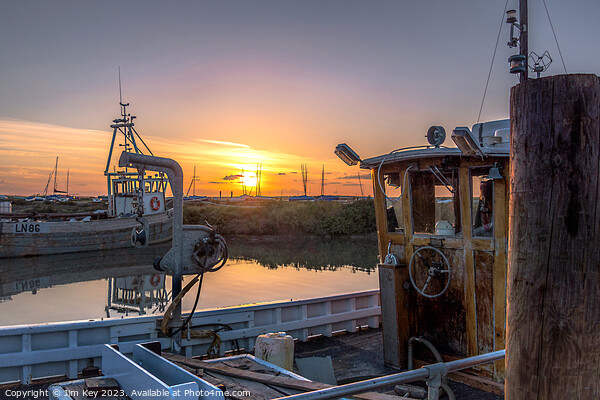 Brancaster Staithe Norfolk Sunset  Picture Board by Jim Key