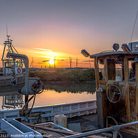 Buy canvas prints of Brancaster Staithe Norfolk Sunset  by Jim Key