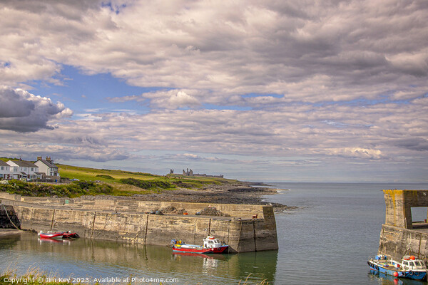 Craster Harbour Northumberland Picture Board by Jim Key