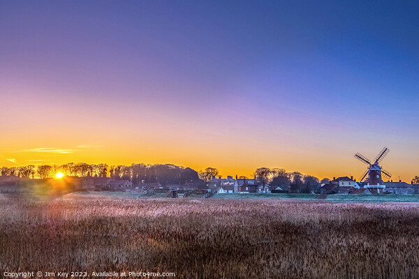 Cley next the Sea Sunrise  Norfolk  Picture Board by Jim Key