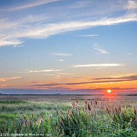 Buy canvas prints of Sunset at Salthouse Norfolk  by Jim Key