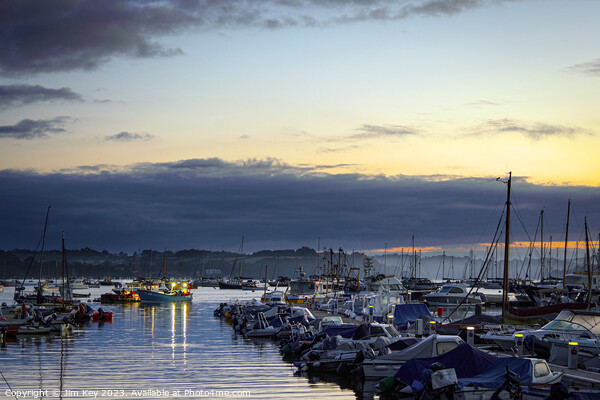Sunrise Mylor Yacht Harbour Cornwall    Picture Board by Jim Key