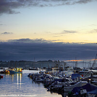 Buy canvas prints of Sunrise Mylor Yacht Harbour Cornwall    by Jim Key