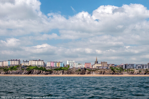 Tenby Sea Front Wales   Picture Board by Jim Key