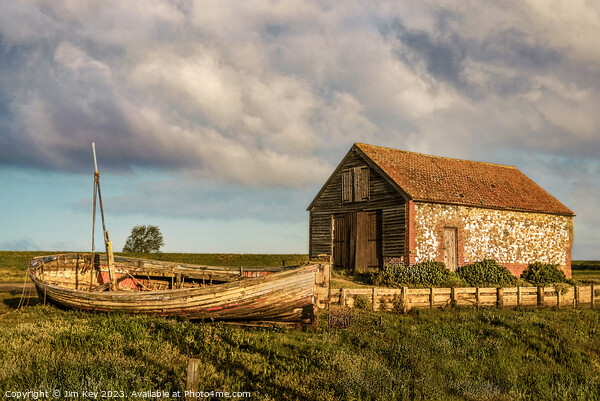 The Coal Barn at Thornham Norfolk   Picture Board by Jim Key