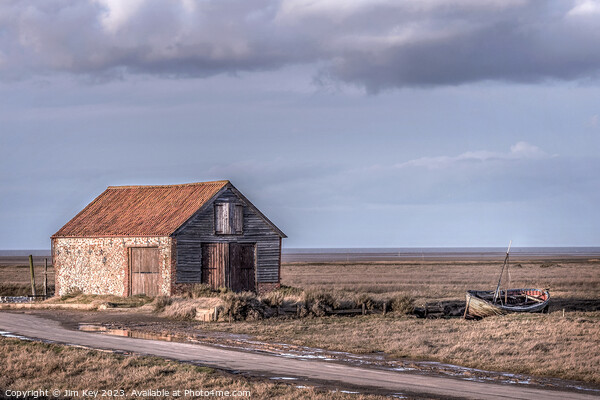 The Coal Barn at Thornham Norfolk    Picture Board by Jim Key