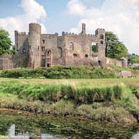 Buy canvas prints of Laugharne Castle   by Jim Key