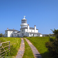 Buy canvas prints of The Lighthouse Caldey Island Wales   by Jim Key