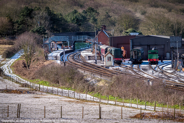 Weybourne Railway Station Mid Winter  Picture Board by Jim Key