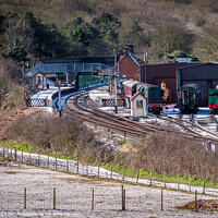 Buy canvas prints of Weybourne Railway Station Mid Winter  by Jim Key