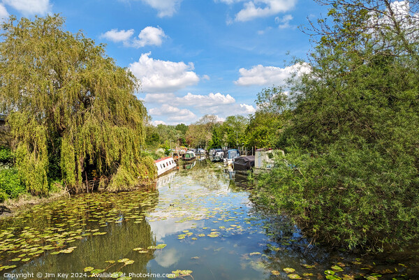 The River Nene Woodford in Northamptonshire Picture Board by Jim Key