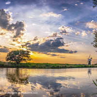 River Thurne Sunset Norfolk Broads