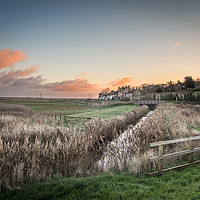 Buy canvas prints of Cley next the Sea Sunrise Norfolk  by Jim Key