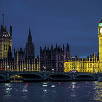 Buy canvas prints of Westminster at Night by Jim Key