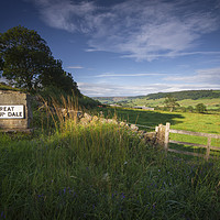 Buy canvas prints of Great Fryup Dale   Yorkshire Moors by Jim Key