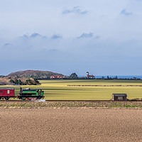 Buy canvas prints of Sun Sea and Steam Trains NNR by Jim Key