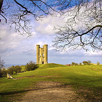 Buy canvas prints of Broadway Tower The Cotswolds by Jim Key
