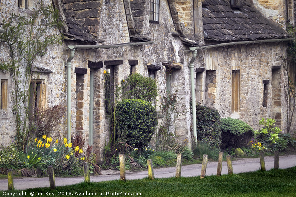 Bibury Arlington Row  The Cotswolds Picture Board by Jim Key