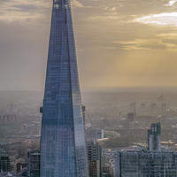 Buy canvas prints of The Shard on a Moody December Evening by Jim Key