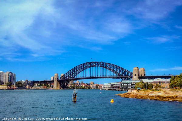 Sydney Harbour Bridge Australia Picture Board by Jim Key