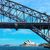 Buy canvas prints of Majestic Sydney Harbour Bridge by Jim Key