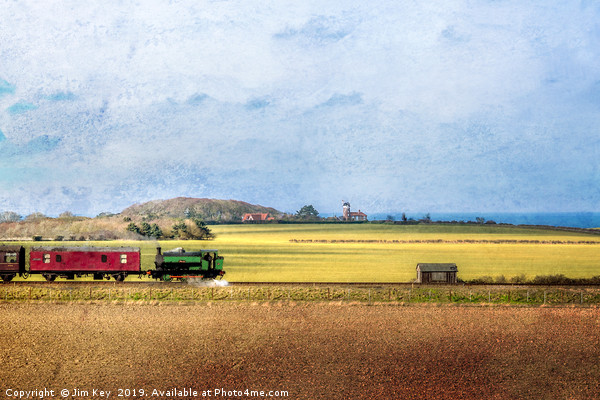 North Norfolk Railway NNR  Digital Painting Picture Board by Jim Key