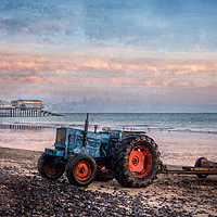 Buy canvas prints of Cromer Beach Digital Painting Norfolk by Jim Key