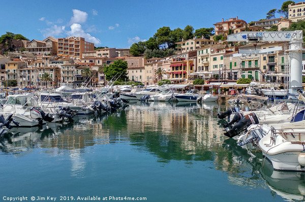 Port de Soller Majorca Picture Board by Jim Key