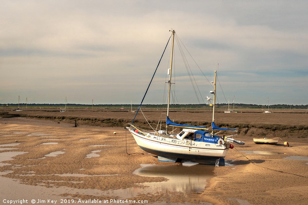 Fine Boat at East Fleet Norfolk Picture Board by Jim Key