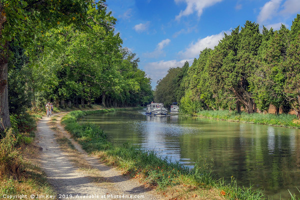 Canal du Midi France Picture Board by Jim Key