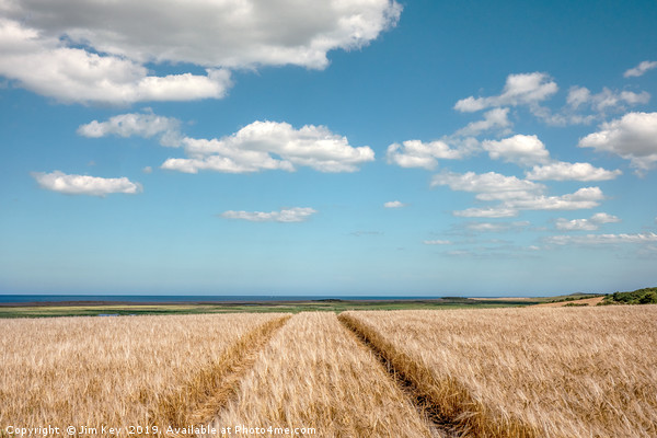 Harvest Time on the Norfolk Coast Picture Board by Jim Key