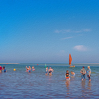 Buy canvas prints of Summer by the Seaside by Jim Key
